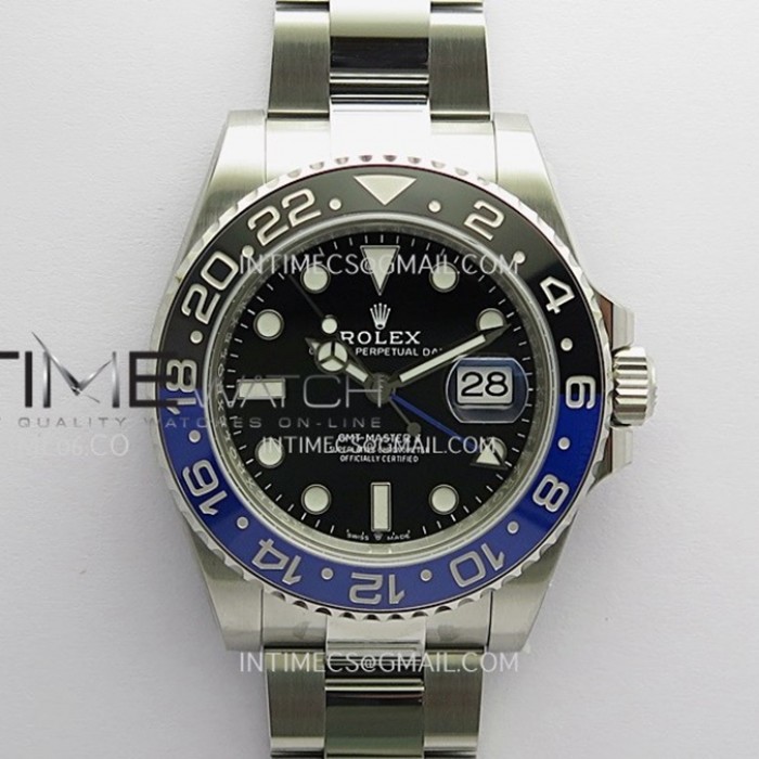 gmtmasterii126710blnrblackblue904lsscleanplus11besteditionblackdialonoysterbraceletdd3285chs1