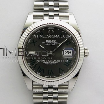 [Clean Plus] 롤렉스 데이저스트 41MM 윔블던 로만인덱스 쥬빌레 플루티드 DD3235 DateJust 41 126334