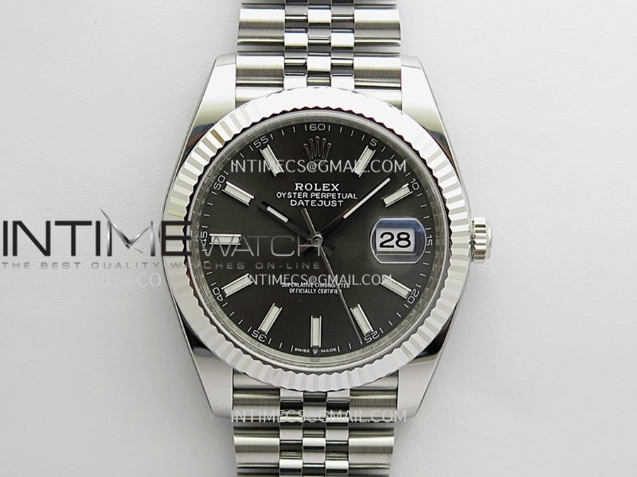 Clean Plus공장 롤렉스 데이저스트 41MM 그레이바인덱스 DateJust 41 126334