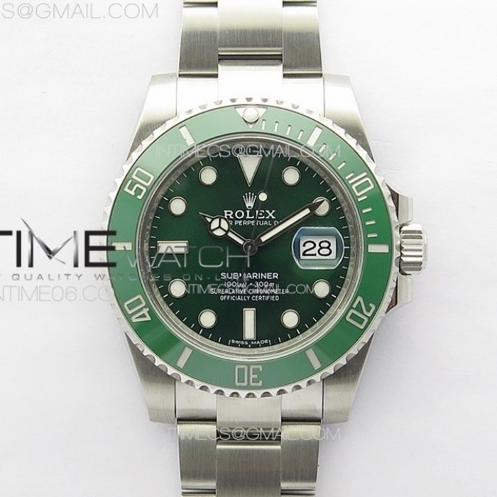 submariner116610lvgreenceramic904lsteelvsf11besteditionvs31351