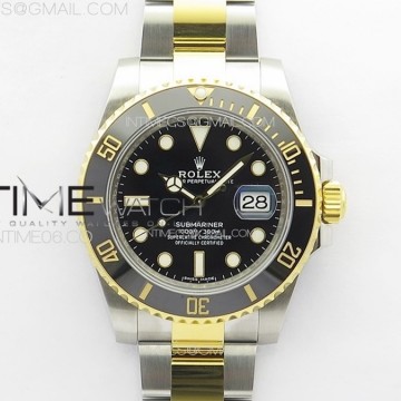 [VSF] 롤렉스 서브마리너 흑콤 블랙 콤비 옐로우골드 VS3135 Submariner 116613