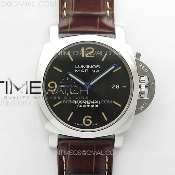 preorderpam1116ssvsf11besteditiongreendialonbrownleatherstrapp9010superclone1
