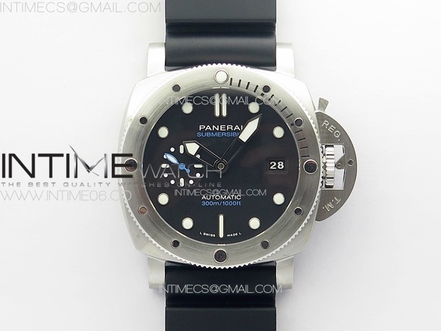 [VSF] 파네라이 44mm PAM1229 블랙다이얼 블랙러버스트랩