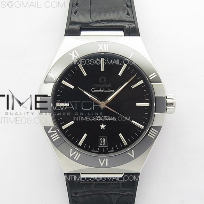 constellation41mmssblackceramicbezelvsf11besteditionblackdialonblackgummystrapa89001
