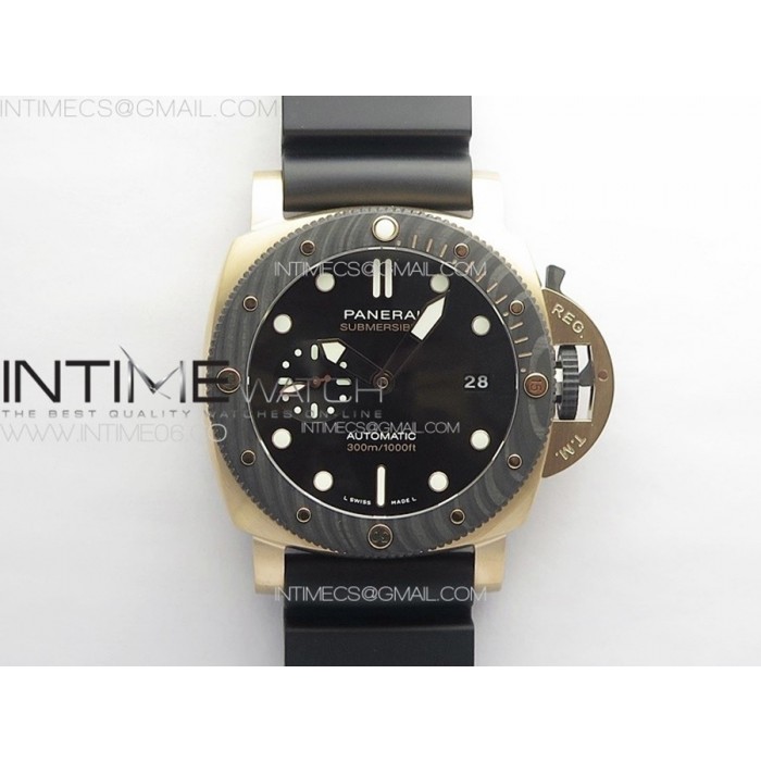 [VSF] 파네라이 44mm PAM1070 블랙다이얼 블랙러버스트랩