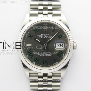 [VS] 롤렉스 데이저스트 36MM 윔블던 로만인덱스 쥬빌레 플루티드 3235 DateJust 36 SS 126234