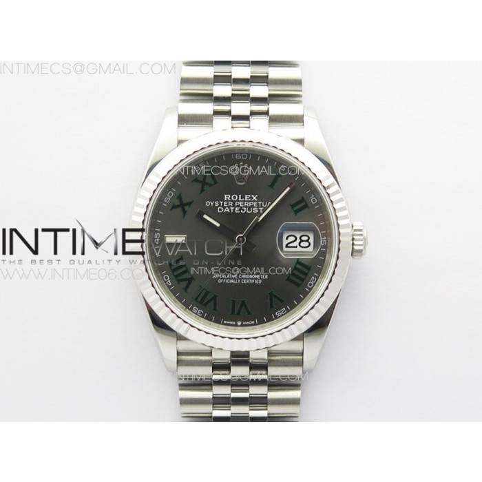 VS공장 롤렉스 데이저스트 36MM 윔블던 로만인덱스 쥬빌레 플루티드 3235 DateJust 36 SS 126234 