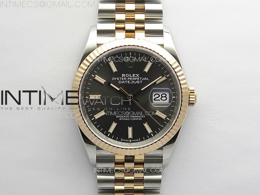 [VS] 롤렉스 데이저스트 36MM 로즈골드 콤비 그레이 3235 신형 DateJust 36 SS 126231 