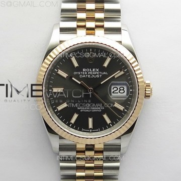[VS] 롤렉스 데이저스트 36MM 로즈골드 콤비 그레이 3235 신형 DateJust 36 SS 126231