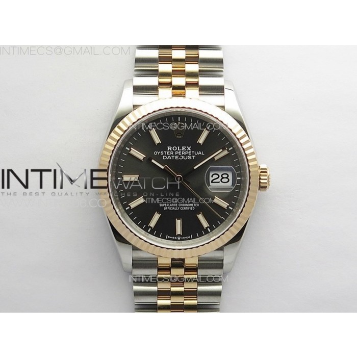 [VS] 롤렉스 데이저스트 36MM 로즈골드 콤비 그레이 3235 신형 DateJust 36 SS 126231 