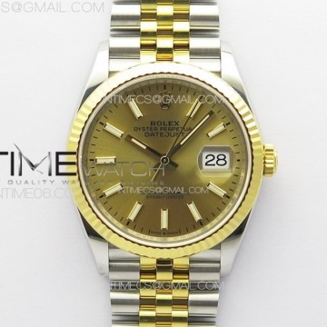 [VS] 롤렉스 데이저스트 36 옐로우골드콤비 샴페인다이얼DateJust 36 904L SSYG 126233