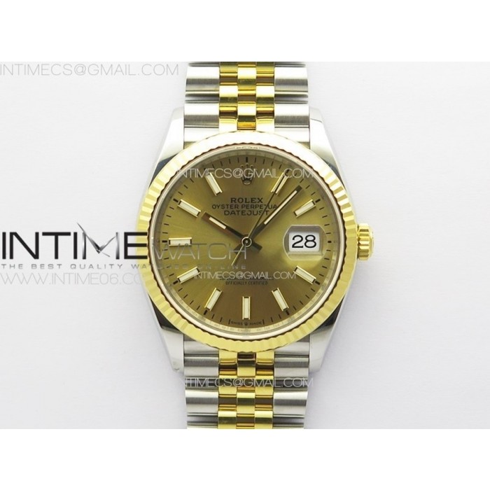 [VS] 롤렉스 데이저스트 36 옐로우골드콤비 샴페인다이얼DateJust 36 904L SSYG 126233