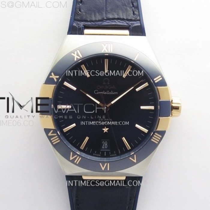 constellation41mmrgblueceramicbezelvsf11besteditionbluedialonbluegummystrapa89001