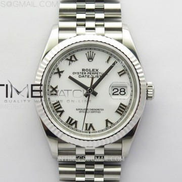 [VS] 롤렉스 데이저스트 36MM 화이트 로만DateJust 36 SS 126234
