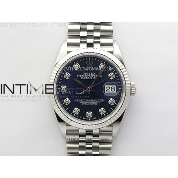 [VS] 롤렉스 데이저스트36 블루텍스쳐다이얼 쥬빌레브레이슬릿 데젓DateJust 36 SS 126234