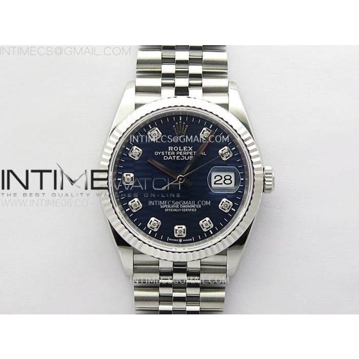 [VS] 롤렉스 데이저스트36 블루텍스쳐다이얼 쥬빌레브레이슬릿 데젓DateJust 36 SS 126234