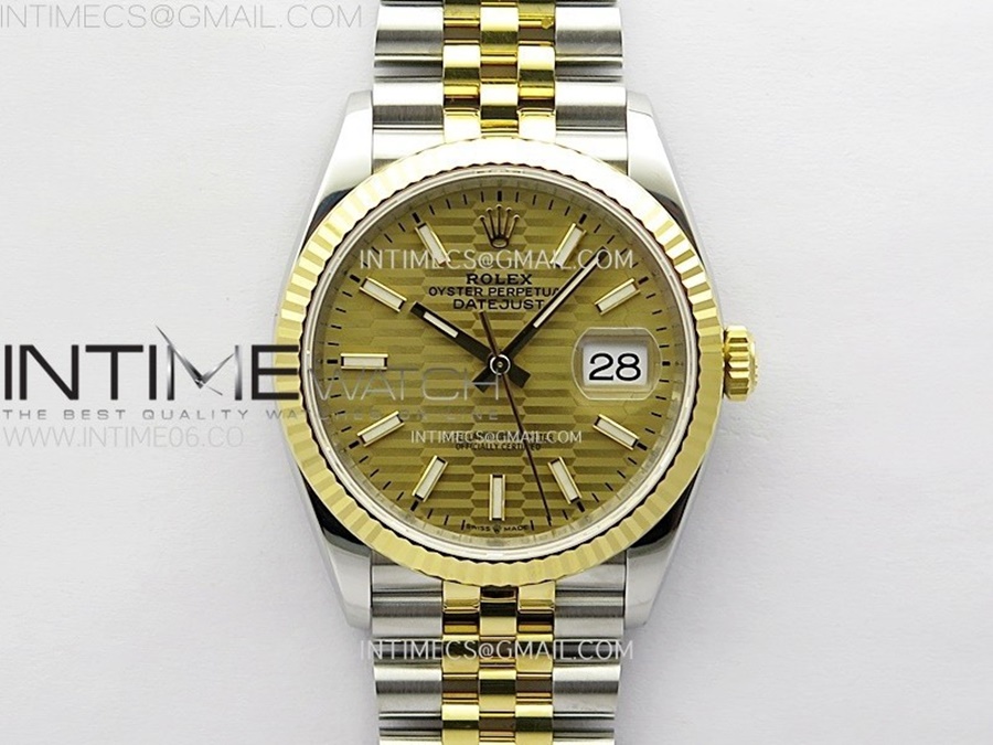 [VS] 롤렉스 데이저스트36 옐로우골드콤비 골드텍스쳐다이얼 쥬빌레브레이슬릿 데젓DateJust 36 SS 126233