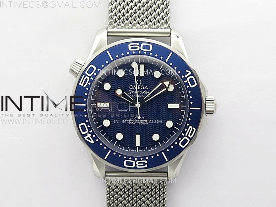 [VS] 오메가 씨마스터 제임스본드 60주년 블루다이얼 메쉬 Seamaster 300M