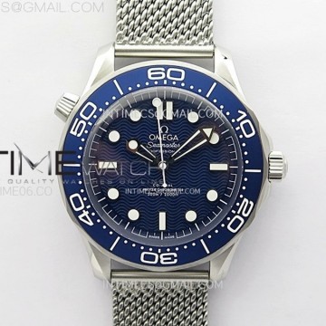 [VS] 오메가 씨마스터 제임스본드 60주년 블루다이얼 메쉬 Seamaster 300M