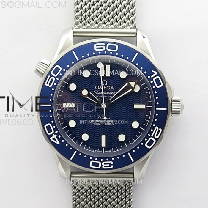 seamaster300mnotimetodie007ssvsf11besteditionbluedialonssmeshbraceleta88061