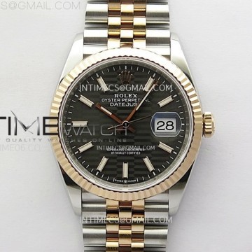 [VS] 롤렉스 데이저스트36 로즈골드콤비 그레이텍스쳐다이얼 쥬빌레브레이슬릿 데젓DateJust 36 SS 126231