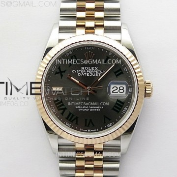 [VS] 롤렉스 데이저스트36 로즈골드콤비 그레이로만다이얼 쥬빌레브레이슬릿 데젓36 윔블던DateJust 36 126231