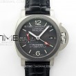 pam1096wluminorgmt42mmtitaniumvsf11besteditionblackdialonblackleatherstrapp9011superclone1