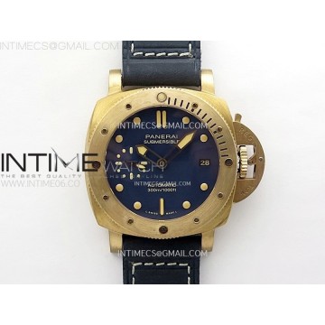 [VS] 파네라이 42미리 PAM1074 브론조 블루다이얼 블루가죽스트랩 PAM1074 W Bronzo