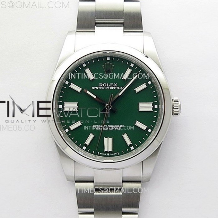 oysterperpetual41mm124300904lvsf11besteditiongreendialonssbraceletvs32301