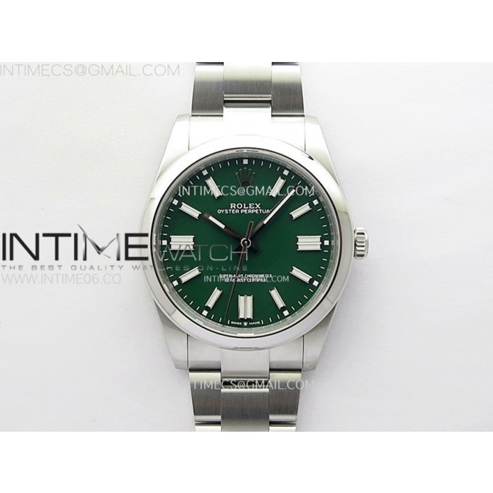 [VS] 롤렉스 오이스터 퍼페츄얼 41미리 그린다이얼 스틸브레이슬릿Oyster Perpetual 41mm 124300