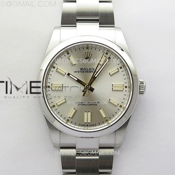 [VS] 롤렉스 오이스터 퍼페츄얼 41미리 실버다이얼 스틸브레이슬릿Oyster Perpetual 41mm 124300