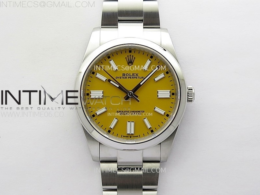 [VS] 롤렉스 오이스터 퍼페츄얼 41미리 옐로우다이얼 스틸브레이슬릿Oyster Perpetual 41mm 124300