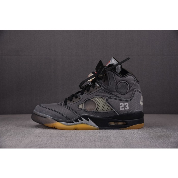 [LJR] 오프화이트 x 조던5 레트로 SP 블랙 모슬린 (남성용)