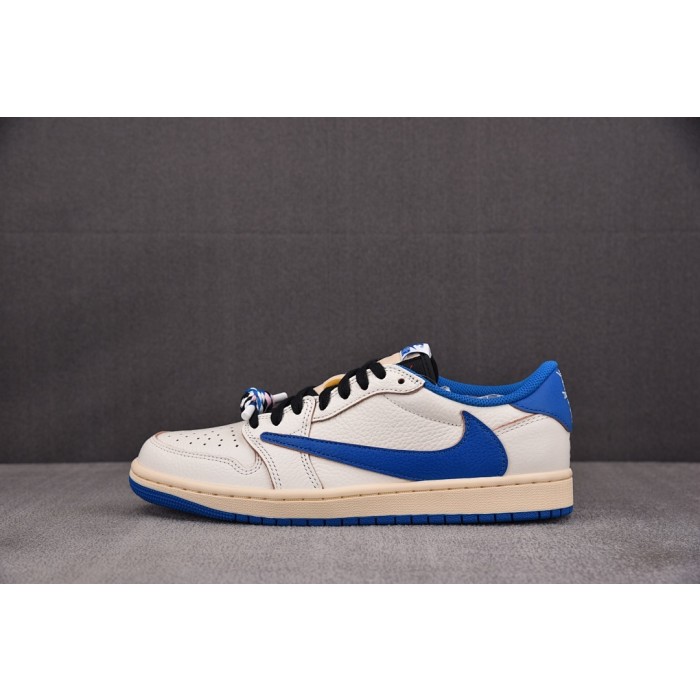 [LJR] 트래비스 스캇 x 프라그먼트 x 조던1 로우 레트로 OG SP 세일 밀리터리 블루 (남성용)