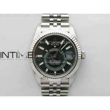 [ZF] 롤렉스 스카이드웰러 그린다이얼 쥬빌레브레이슬릿 Sky-Dweller 326934