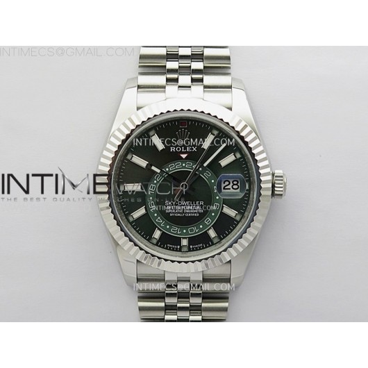 [ZF] 롤렉스 스카이드웰러 그린다이얼 쥬빌레브레이슬릿 Sky-Dweller 326934