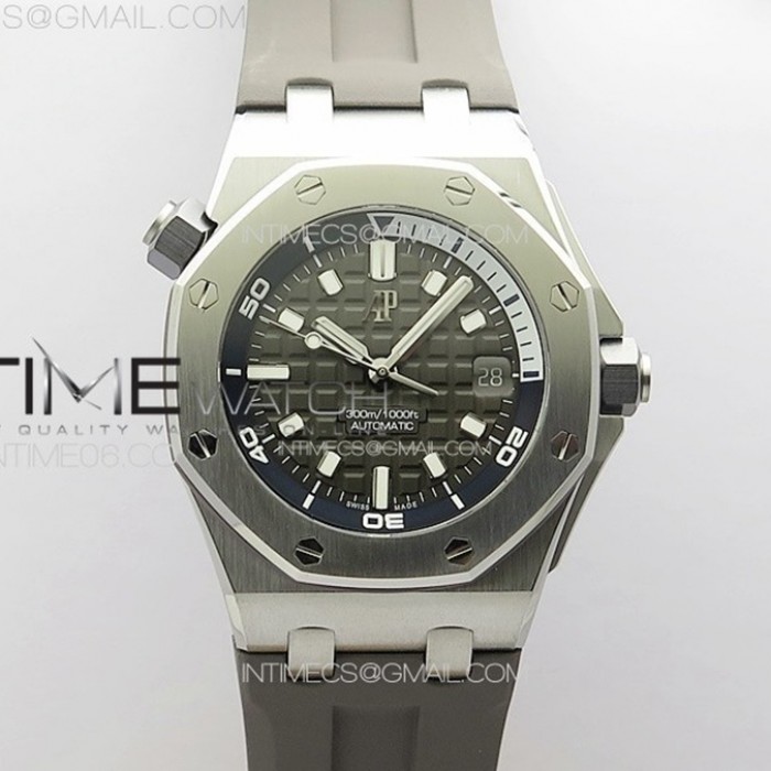 royaloakoffshorediver15720zf11besteditiongraydialongrayrubberstrapa43081