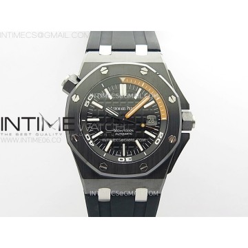 [ZF] 오데마피게 로얄오크 오프쇼어 다이버 15707 블랙세라믹 블랙다이얼 블랙러버스트랩 Royal Oak Offshore Diver 15707