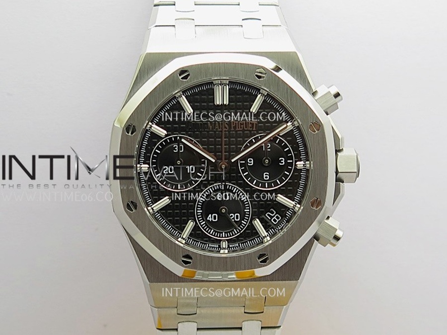 [ZF] 오데마피게 로얄오크 크로노그래프 26240 스틸 블랙다이얼 브레이슬릿 Royal Oak Chrono 26240