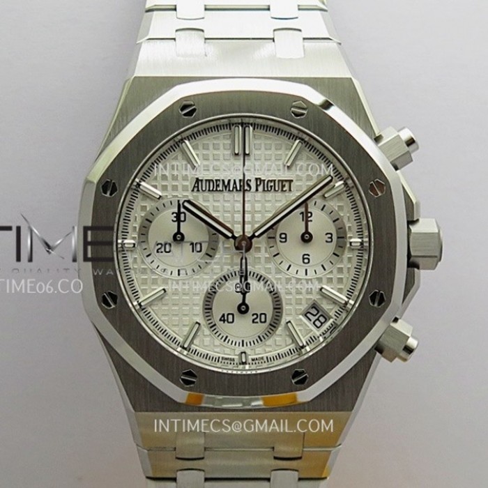 royaloakchrono26240sszf11besteditionsilverdialonssbraceletsuperclonedd44011