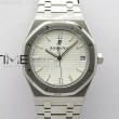 royaloak41mm15500sszf11besteditionwhitetextureddialonssbraceleta4302superclonev31