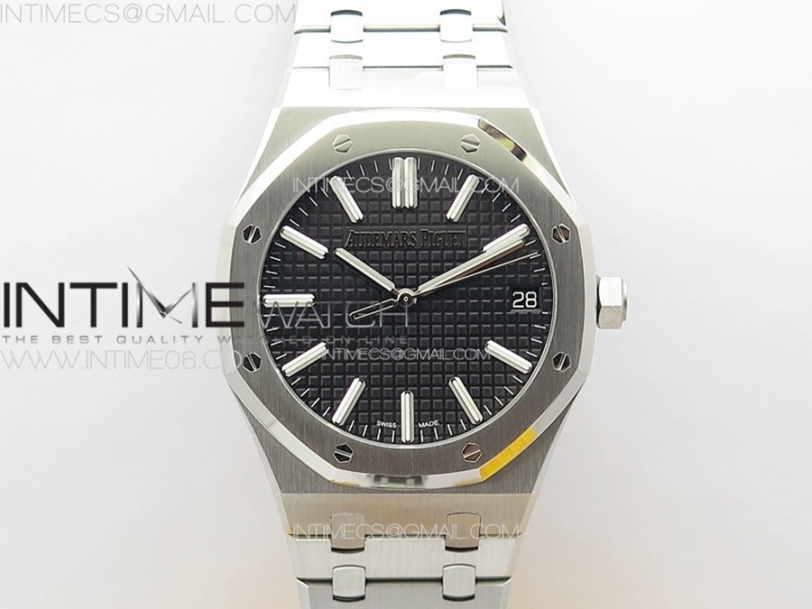 [ZF] 오데마피게 로얄오크 15500 블랙다이얼 스틸브레이슬릿 Royal Oak 41mm 15500