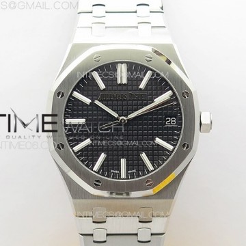 [ZF] 오데마피게 로얄오크 15500 블랙다이얼 스틸브레이슬릿 Royal Oak 41mm 15500