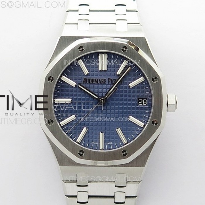 royaloak41mm1551050thsszf11besteditionbluetextureddialonssbraceleta43021