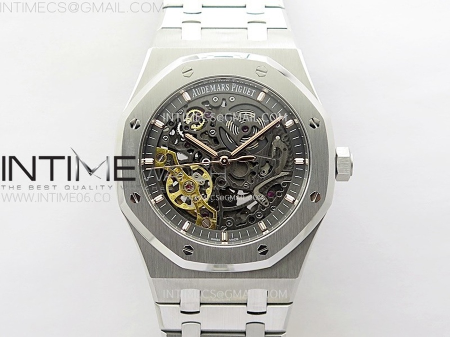 [ZF] 오데마피게 로얄오크 15407 스켈레톤다이얼 스틸브레이슬릿 Royal Oak 41mm Skeleton 15407 