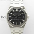 royaloak41mm15500sszf11besteditionblacktextureddialonssbraceleta4302superclonev31