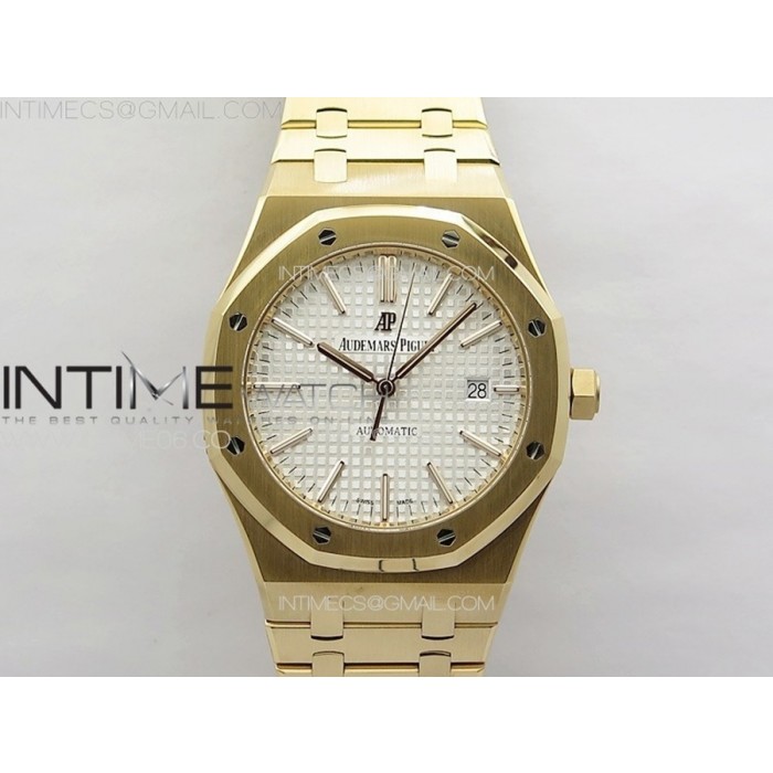 [ZF] 오데마피게 로얄오크 15400 로즈골드 화이트다이얼 스틸브레이슬릿 Royal Oak 41mm 15400