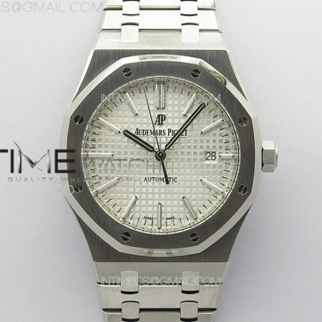 [ZF] 오데마피게 로얄오크 15400 화이트다이얼 스틸브레이슬릿 Royal Oak 41mm 15400