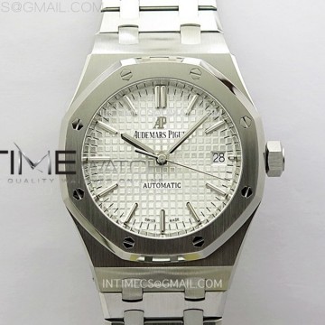 [ZF] 오데마피게 로얄오크 15450 화이트다이얼 스틸브레이슬릿 Royal Oak 37mm 15450