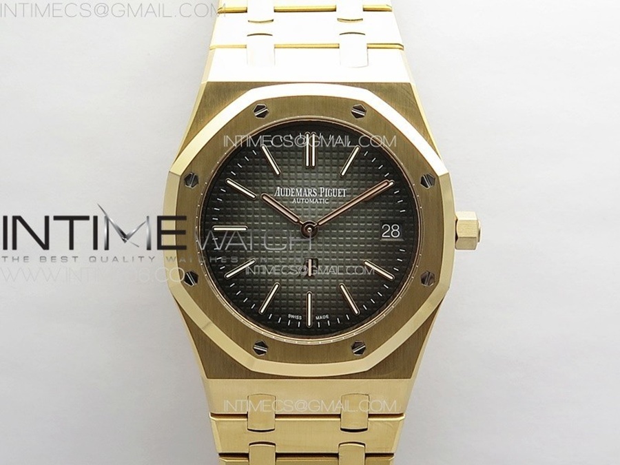 [ZF] 오데마피게 로얄오크 16202 50주년기념 로즈골드 그레이다이얼 스틸브레이슬릿 Royal Oak 39mm 16202